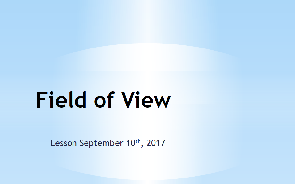 Roger - Field of View Lesson 090917 - 01